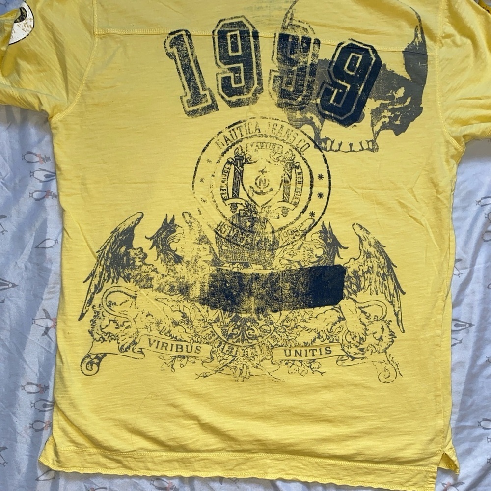 Nautica Men's Polo in Vibrant Yellow - Picture 14 of 15